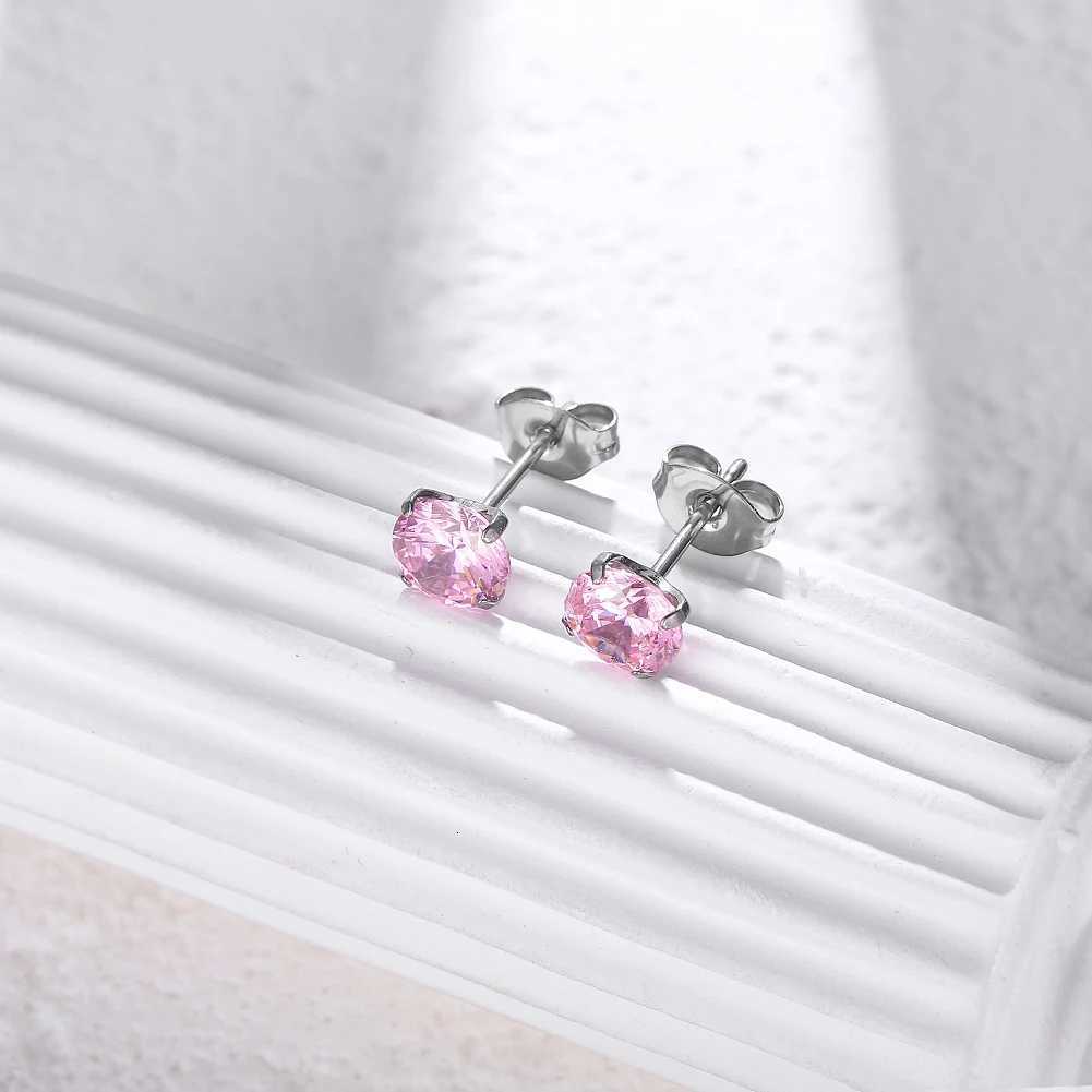 23 Titanium Hypoallergenic Cubic Zirconia Tiny Stud Earrings Nickel Free for Sensitive Ears Women Teen GirlsXJ250718
