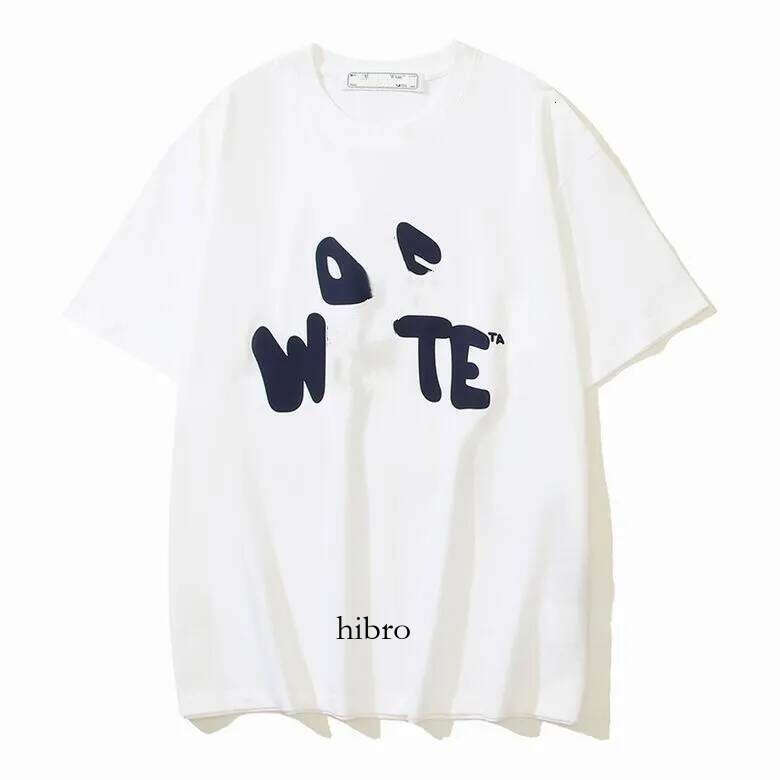 Designersoff T Shirt Men's Designer Tshirt High Qualit Fashion Clothing Loose Tees Tops Man Round Neck Arrow Print Casual Street Graffiti Short Sleeve A91