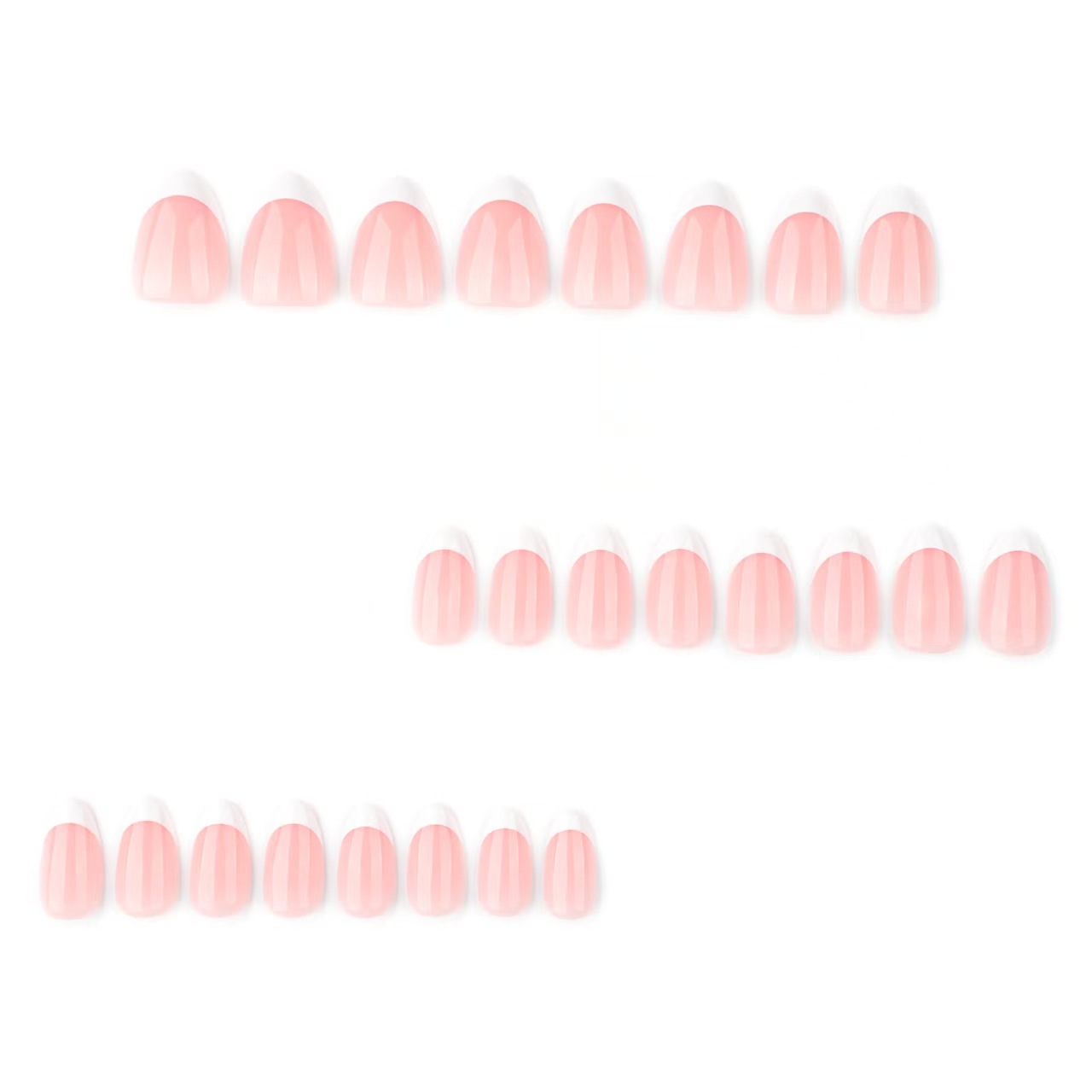 Minimalist classic French-style white-edge manicure short almond-shaped nails are selling well and are popular for wearing.