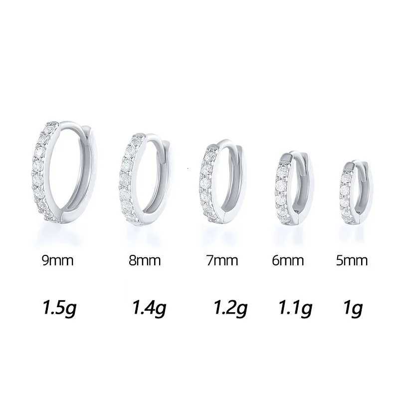 100% Real 925 Sterling Silver Minimalist Bohemian Round Ear Buckle for Women Punk Unisex Rock Hoop Earring Jewelry Accessories XJ250718