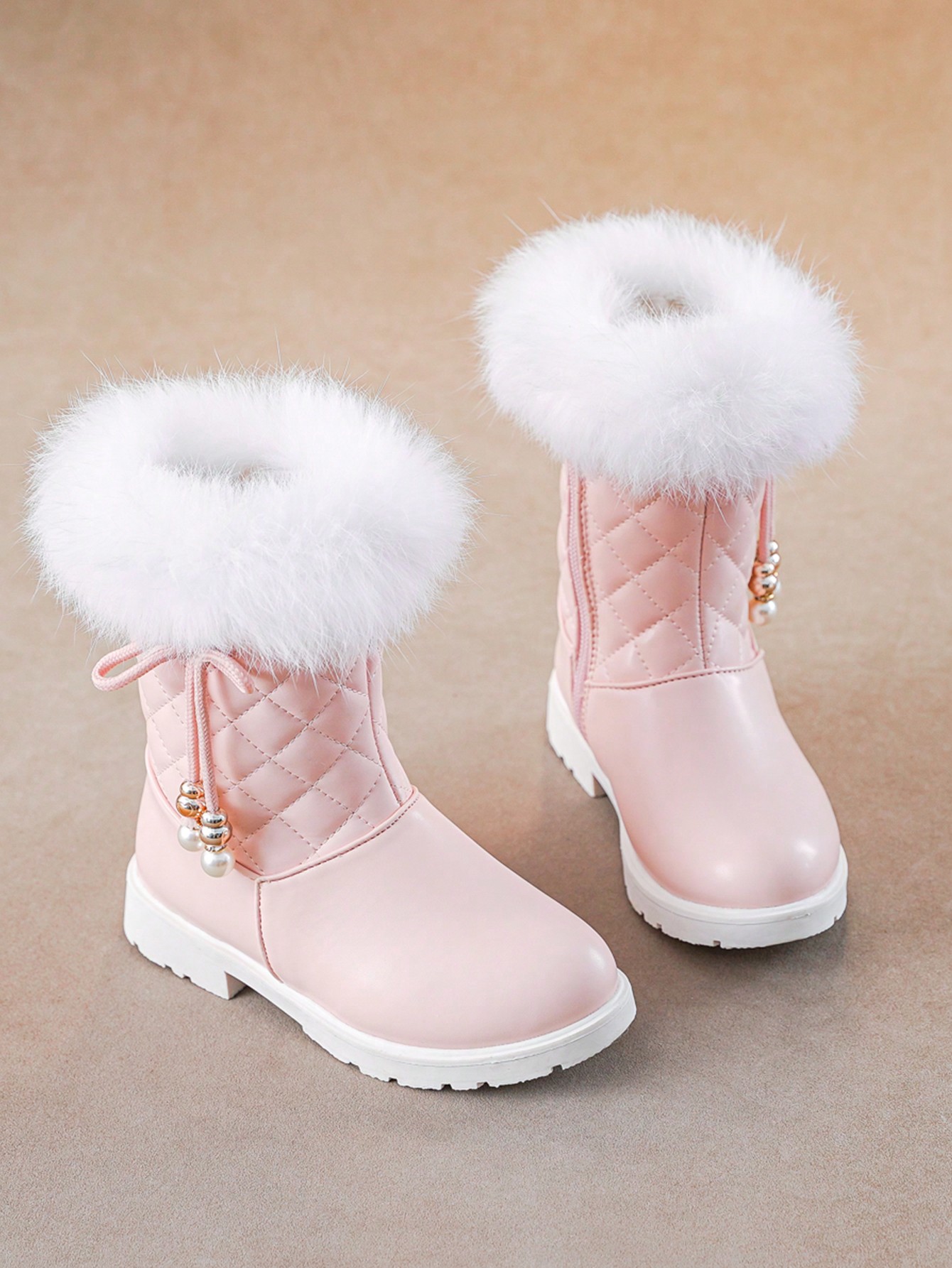 Warm Waterproof Winter Snow Boots Featuring Soft Rabbit Fur Lining
