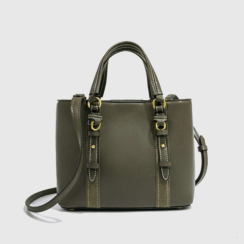 Leather Bag Bucket Bag Tote Bag Trendy Women S New Black Mini City Handbag Crossbody Versatile Shoulder Bucket Bag