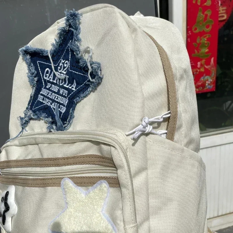 Y2K Korean Kawaii Book Bag Cute Star School Backpack Student Bags Schoolbag Travel Ladies Teenage Backpacks for Women 250717