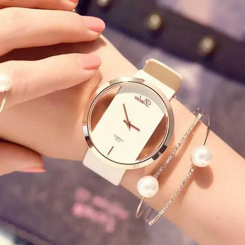 Famous Watch Women Luxury Leather Skeleton Strap Dress Watch Casual Quartz Wristwatch Stainless Steel Reloj Mujer womens watches W250718