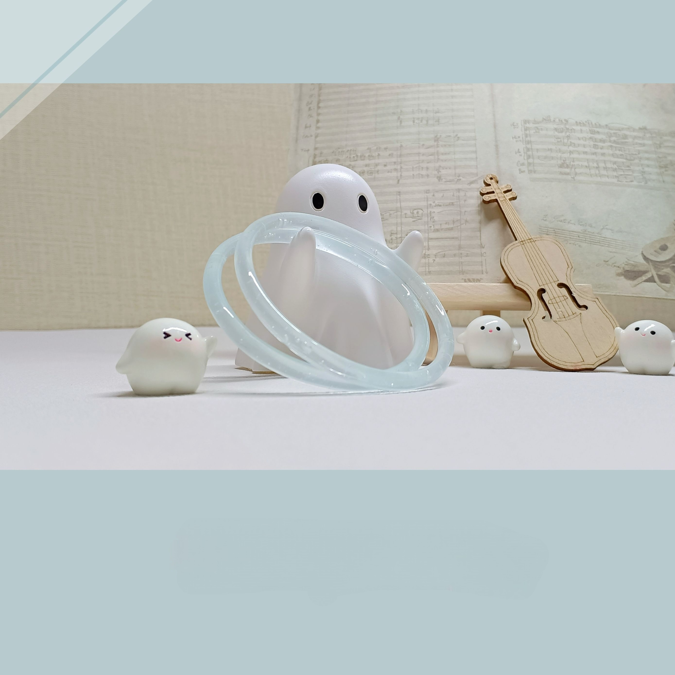 Xiling Original Design "Jingling Bells, Clear Sky" Glazed Glass Artistic Jewelry