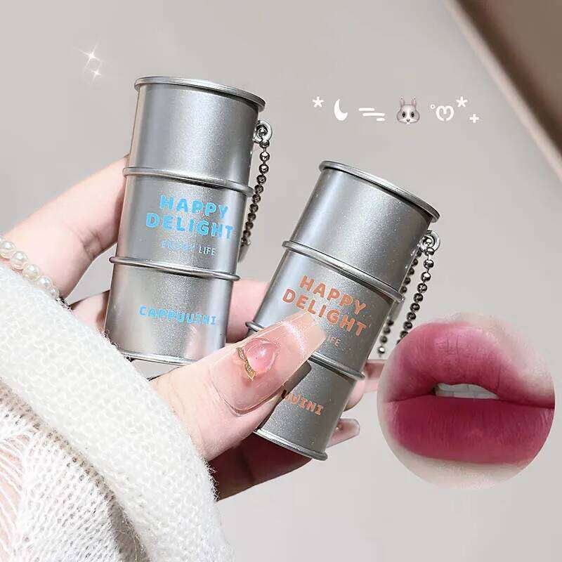 Creative Sier Tube Matte Lipstick Veet Red Glaze Waterproof Longlasting Non-Stick Cup Smooth d Texture Lip Tint Makeup X250717