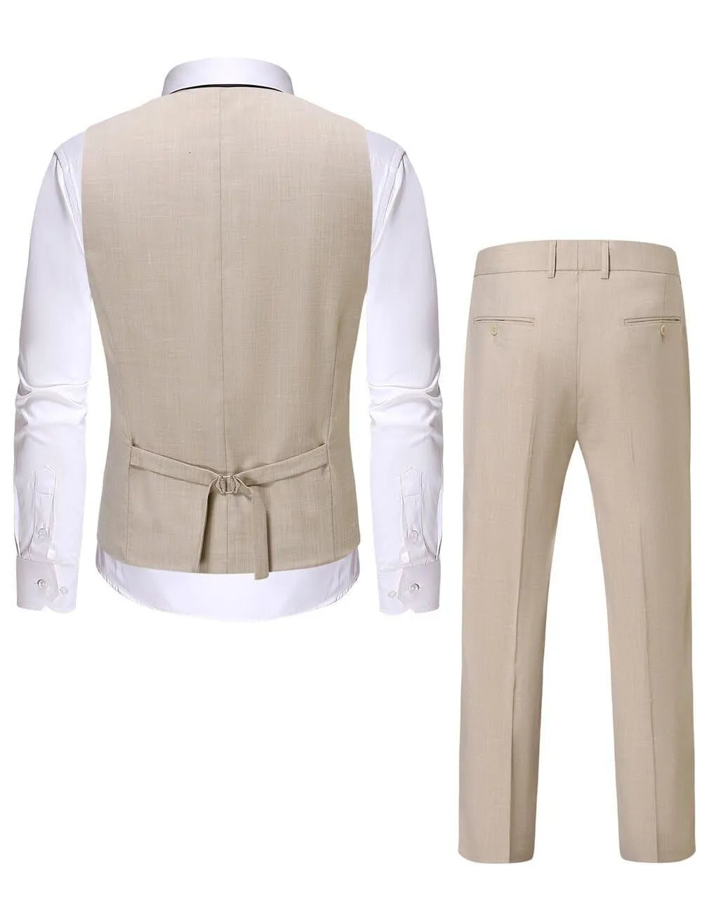 Light Blue Grey Linen Summer Men Suits 2 pieces Vest Pants Groom Tuxedos Wedding Prom handsome Wear Slim fitting 250707