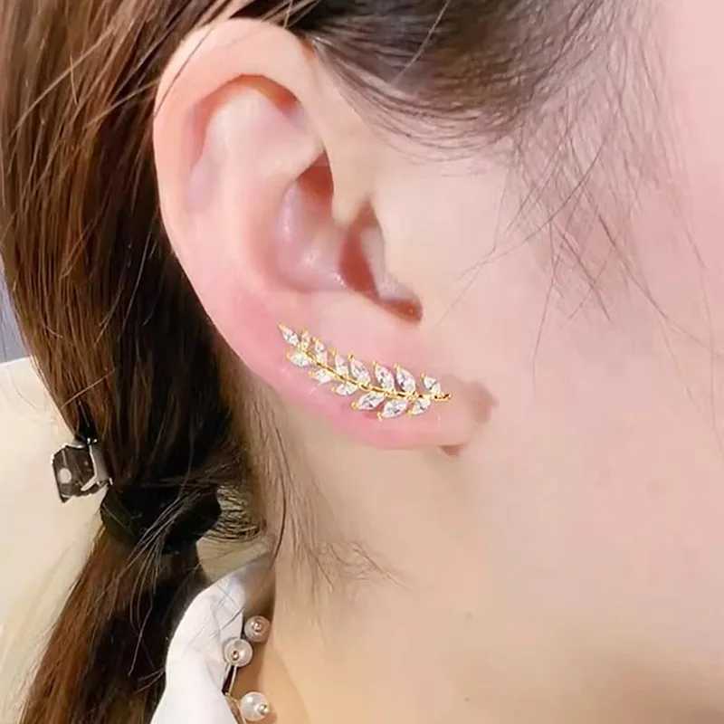 925 Sterling Silver Bright Zirconia Pierced Earrings for Women Climb Ear Earrings Accessories Shiny Zirconia Jewelry XJ250718