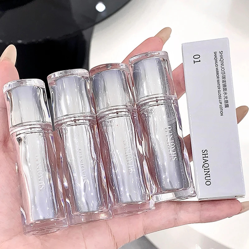 Mirror water gloss lip Dew low saturation glass lip toot lip glaze moisturizing white mouth red 250717