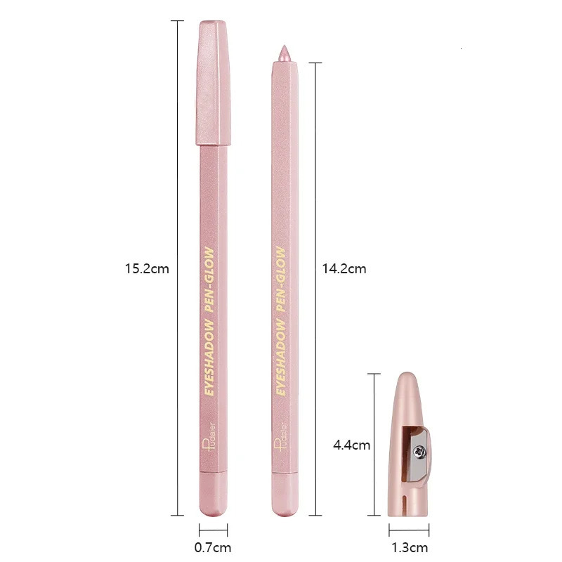 24Color Optional Eye Shadow Slim Tip Soft Eyeliner Gel Pencil High Gloss Shimmer Matte Highlighter Makeup Pen With sharpener 250717