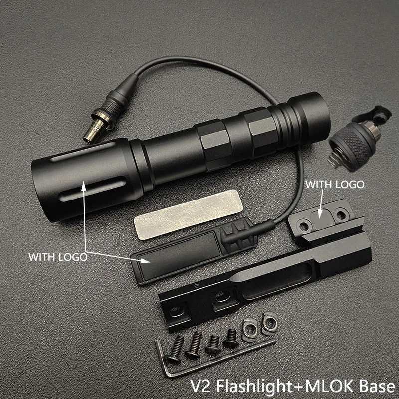 Tacitcal Metal plhV2 Gun Light Flashlight 1000 Lumens Scout Light M300 M600 M600B M300A Airsoft Hunting Rif Weapon Lamp XJ250718