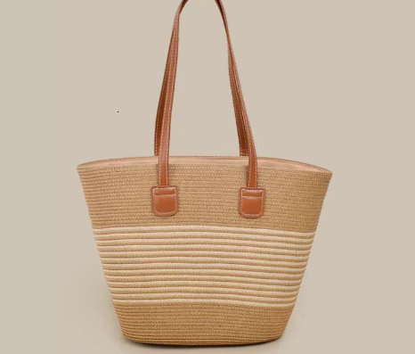 Summer New Women's Shoulder Bag New Large Capacity Elegant Woven Handbag Shoulder Bag Underarm Bag Beach Bag New Designer Bag New Designer Luxury
