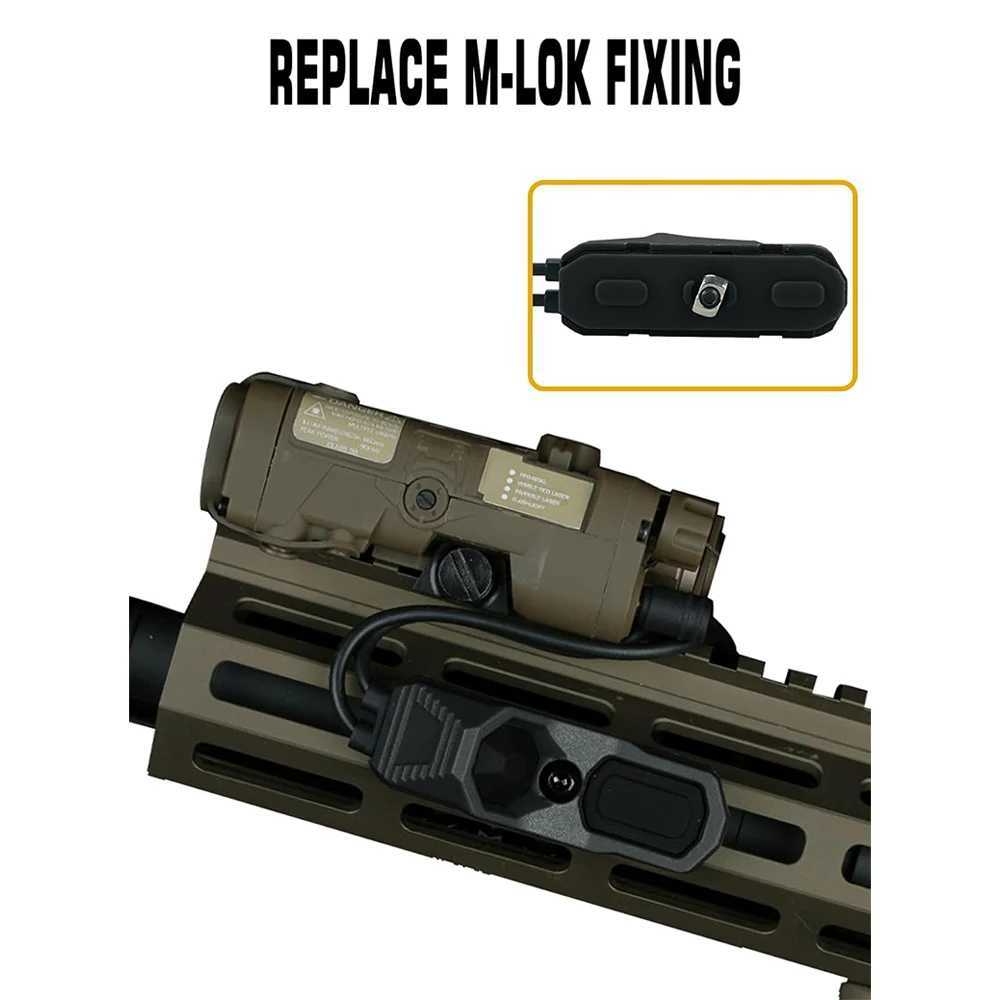 Tactical AXON Rote In-Line Dual Function Pure Switch Flashlight PEQ NGAL Laser Pushbutton SF/2.5///Crane PlugsXJ250718