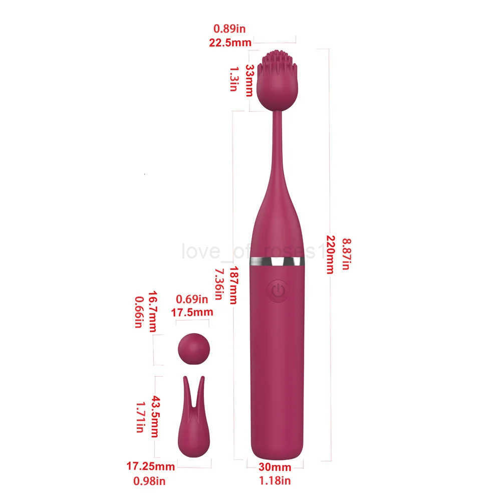 Silicone Power Vibrator Nipple Clitoris G-Spot Stimulator Masturbator 3 Vibrating Heads Adult Sex Toys for Women Sex Toys 18+ Z250719