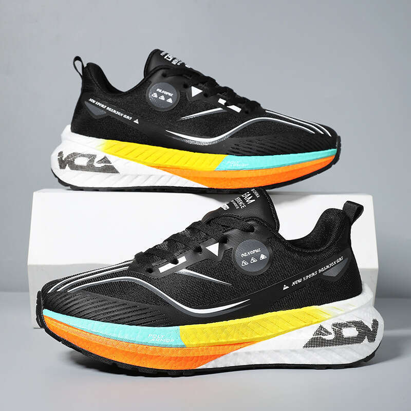 2025 Spring New Men's Trail Lightweight Shock Absorption Non-Slip Sports Youth Carbon Plate Running Shoes Men