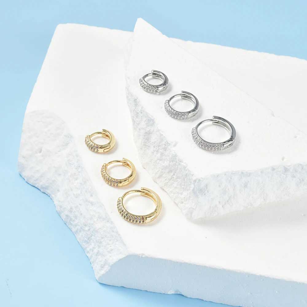 Surgical Steel Silver Gold Color Zircon Lip Ring Nose Hoop Ear Cartilage Tragus Helix Earrings Daith Piercing Men Body Jewelry XJ250718