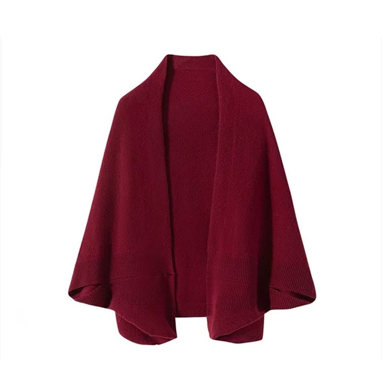 K1398 100% wool shawl scarf dual-purpose knitted warm