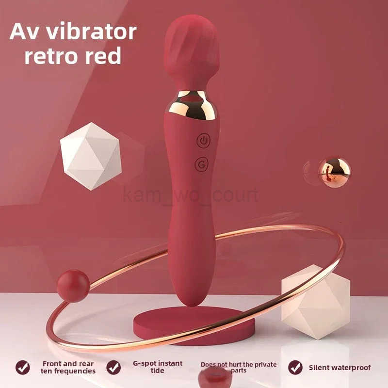 New Fun Experience Tongue Licking Electric Female Studio with the Same AV Bar Charging Flu Vibrator Masturbation Massage Supplies M250719