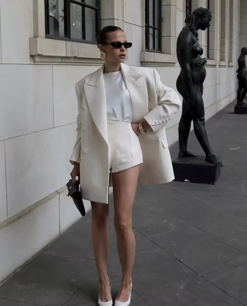 Customized Women Leisure Blazer Slim Fit Ladies Prom Evening Guest Wear Birthday Party Outfits One Jacket