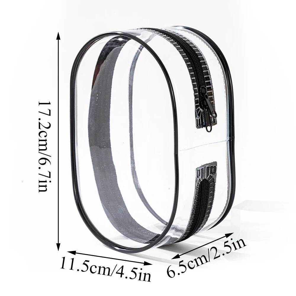 Hot Sale Doll Transparent Plush Dolls Pouch Double Zippers Key Storage Keychain Bag Mystery Organizer Box