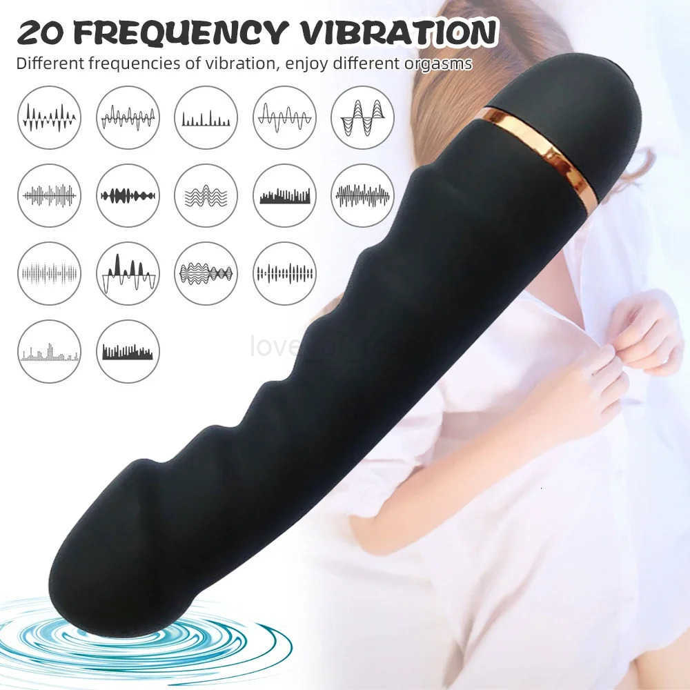 20 Modes Vibrator Soft Silicone Dildo Realistic Penis Strong Motor G-spot Clitoral Stimulator Female Masturbator Adult Sex Toys Z250719