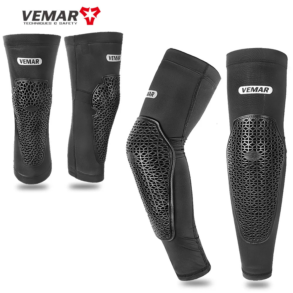 Vemar Summer Motorcycle Knee Pads Mtb Cycling Protection Mountain Bike Elbow Protector Bmx Dh Atv Motocross 250708