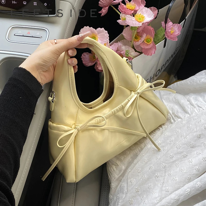 LFTSID Trendy Bow Shoulder Bag Summer Yellow Underarm Bag Daily Crossbody Bag Casual Ladies in Handbags and Purses 250717