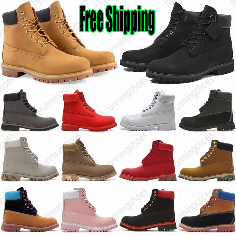 Free Shipping Designer tims Football boots martin booties soccer cleats cowboyboots Shoes for mens womens sneakers cowgirl cowboy timbss boot size 36-45