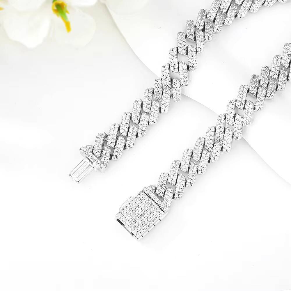 New Arrival 925 Sterling Silver Cuban Chain Classic Mens High End Cuban Chain Bracelet Accessories