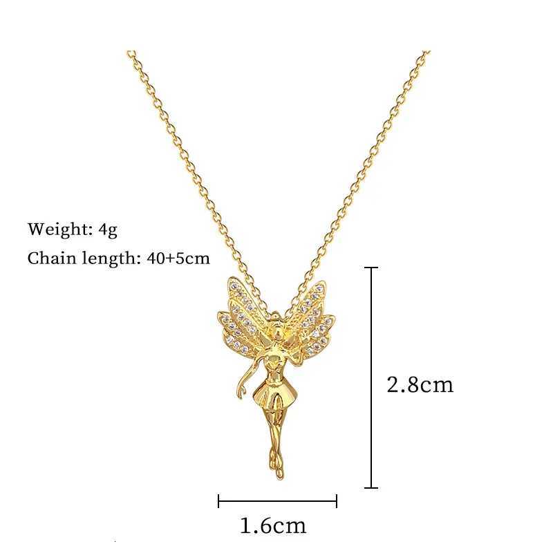 Fashion Romantic Fairy Pendant Necklaces for Women Girls Stainless Steel Jewelry Accessories Gifts for Lovers W250718