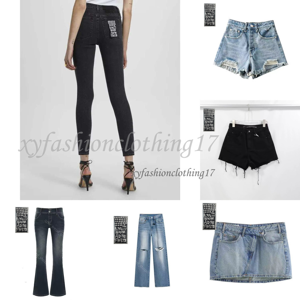 25ss Womens Ks Jeans Brand Long Jean Denim Shorts Cycling Pant Short Cowboy Skirt Girl Ksubi Jeans Gray Side Same Spring Summer Black Designer Skinny Jeans a9
