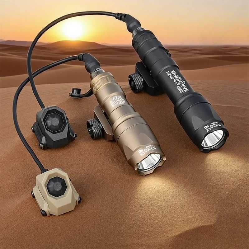 Tactical Airsoft M300 M600 Surir Flashlight AXON Dual Function Red Prure Switch WADSN M600 Hunting Rif Scout LightXJ250718