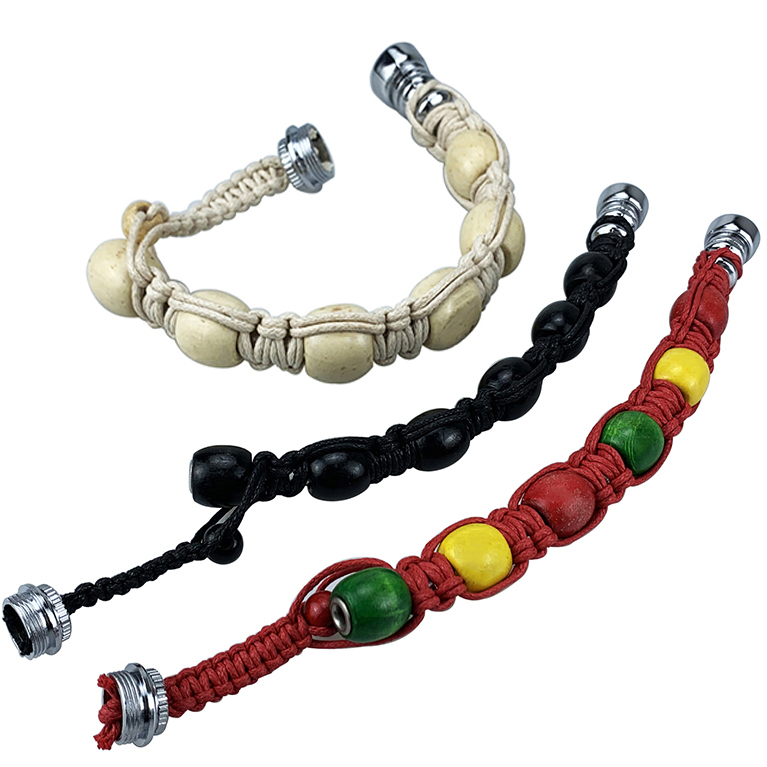 Beaded Bracelet Pipe Portable Hidden Filter Metal Cigarette Holder Household Smoking Accessories 28CM