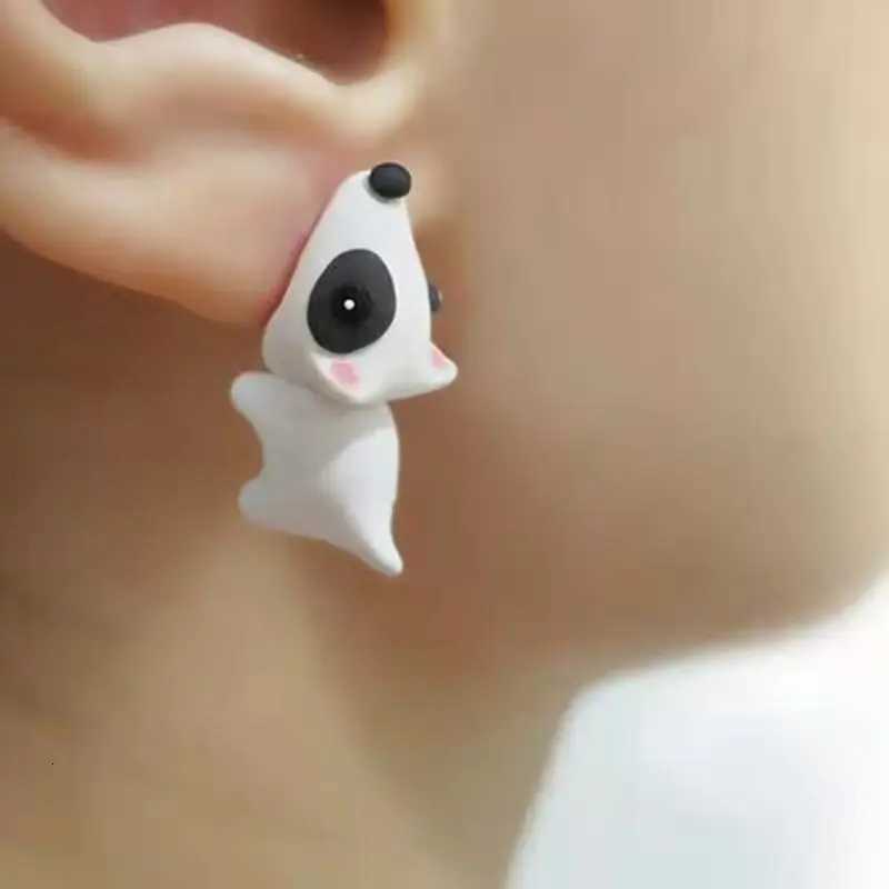 2pcs/1pair Animal Cartoon Stud Earrings for Women Cute Dinosaur Little Dog Whale Clay Bite Ear Jewelry Funny Gifts Fashion XJ250718
