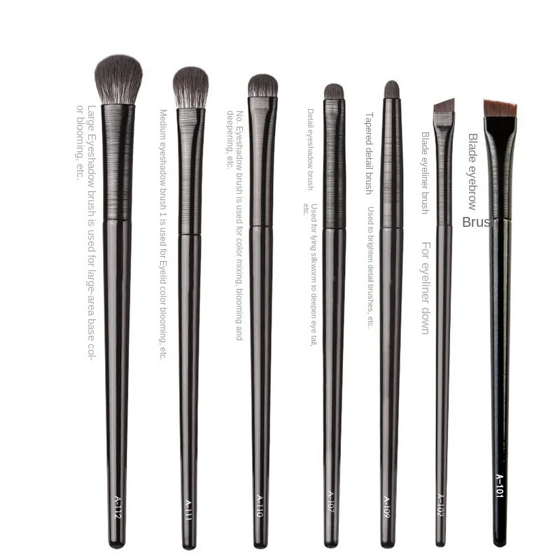 Natural Material Professional Makeup Brush Set Eye Shadow Powder Foundation Blush Contour Beauty Tool 250714