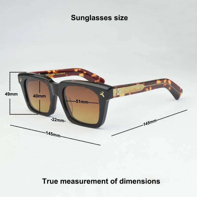 TAG Hezekiah Brand Sunglasses Men Acetate Handmade Sun glasses Women Outdoor Travel Protection Sunshade Retro Sunglass