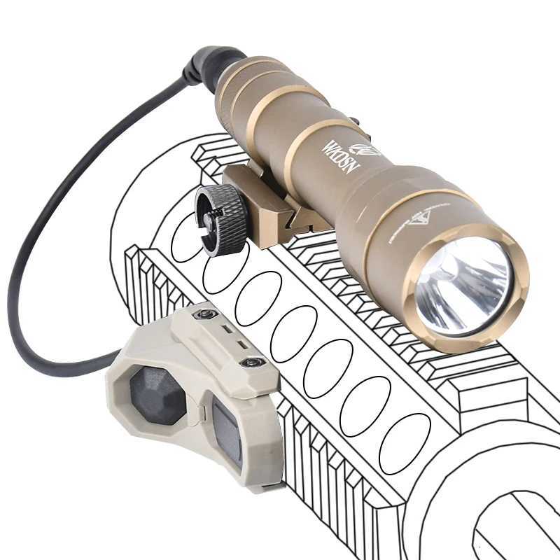 510/600 Lumens White D Light AXON Dual Switch Fit 20MM Rail Hunting Weapon Light SF Surir Tactical Flashlight M300C/M600U XJ250718