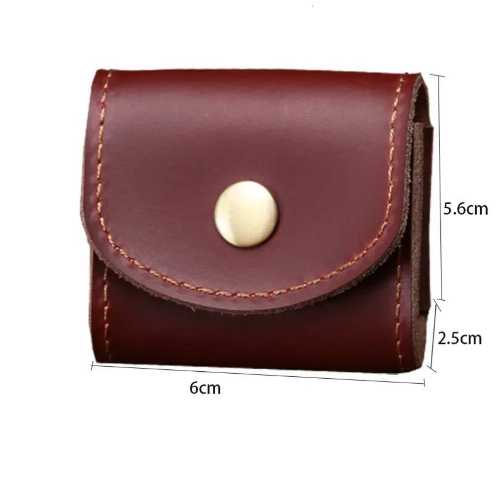 Mini Fashion Vintage Men Women Genuine Leather Wallet Multifunctional Female Small Coin Bag Key Pocket Wallets Purse