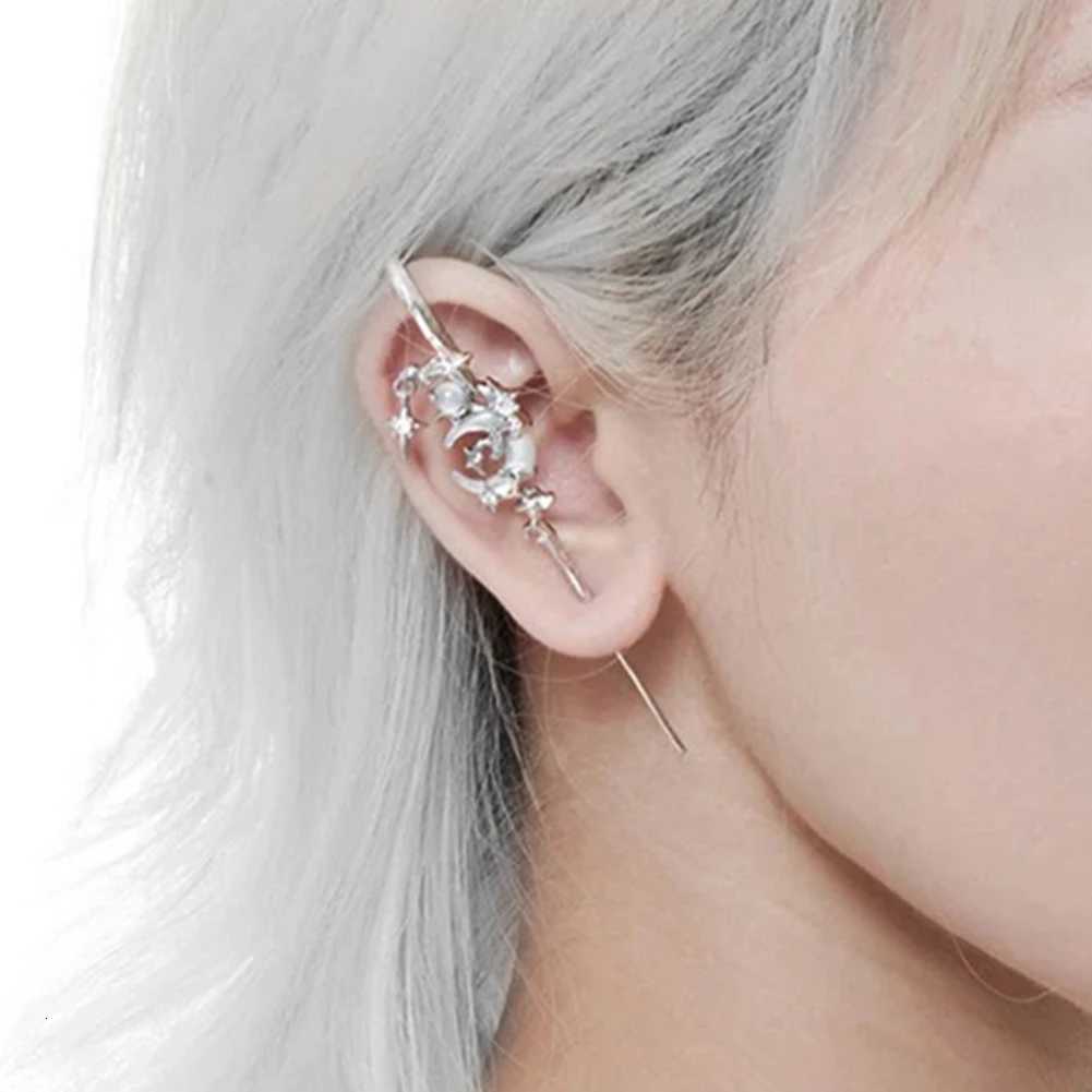 Fashion Charming Ear Jewelry Delicate Moon Ear Hook Piercing Earring Hooks For Women Wedding Birthday Daily Jewelry Accessories XJ250718