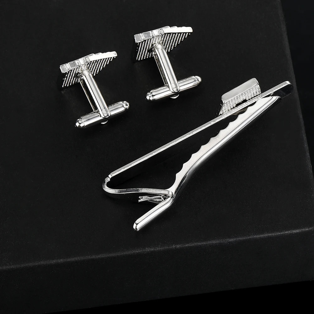 Personality Poker A Cufflinks Tie Clip Set For Men Shirt Suit Tuxedo Blouse Jewelry Accessories 250715