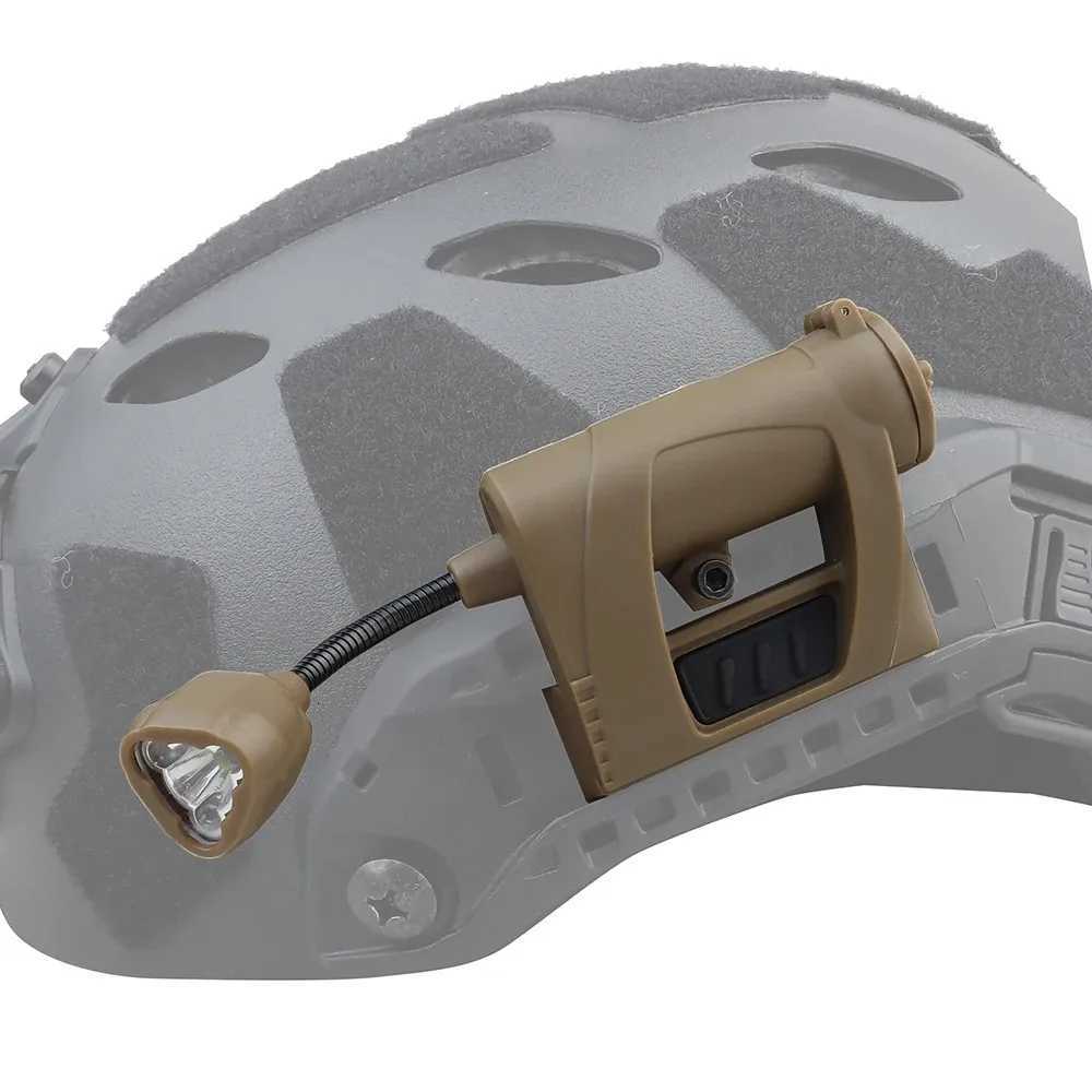 MPLS CHARGE Tactical Helmet Light 3 Mode D Flashlight Outdoor Night Light Airsoft Helmet Torch Hunting Cycling Fishing Lamp XJ250718
