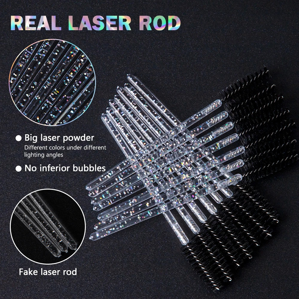 10020 Disposable Mascara Wands Applicator Eyelash Brush Spoolies for Eye Lash Eyebrow and Makeup Crystal Cosmetic 250714