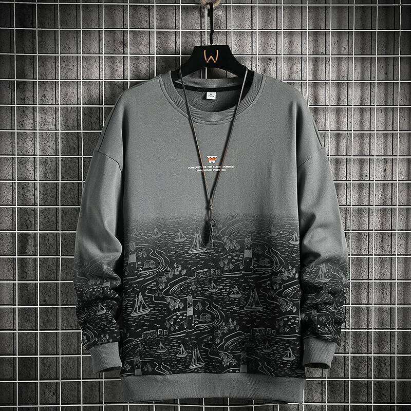 Autumn Spring 2023 Hoodies Sweatshirt For Men's Hip Hop Punk Pullover Streetwear Casual Fashion Clothes OverSize 5XL