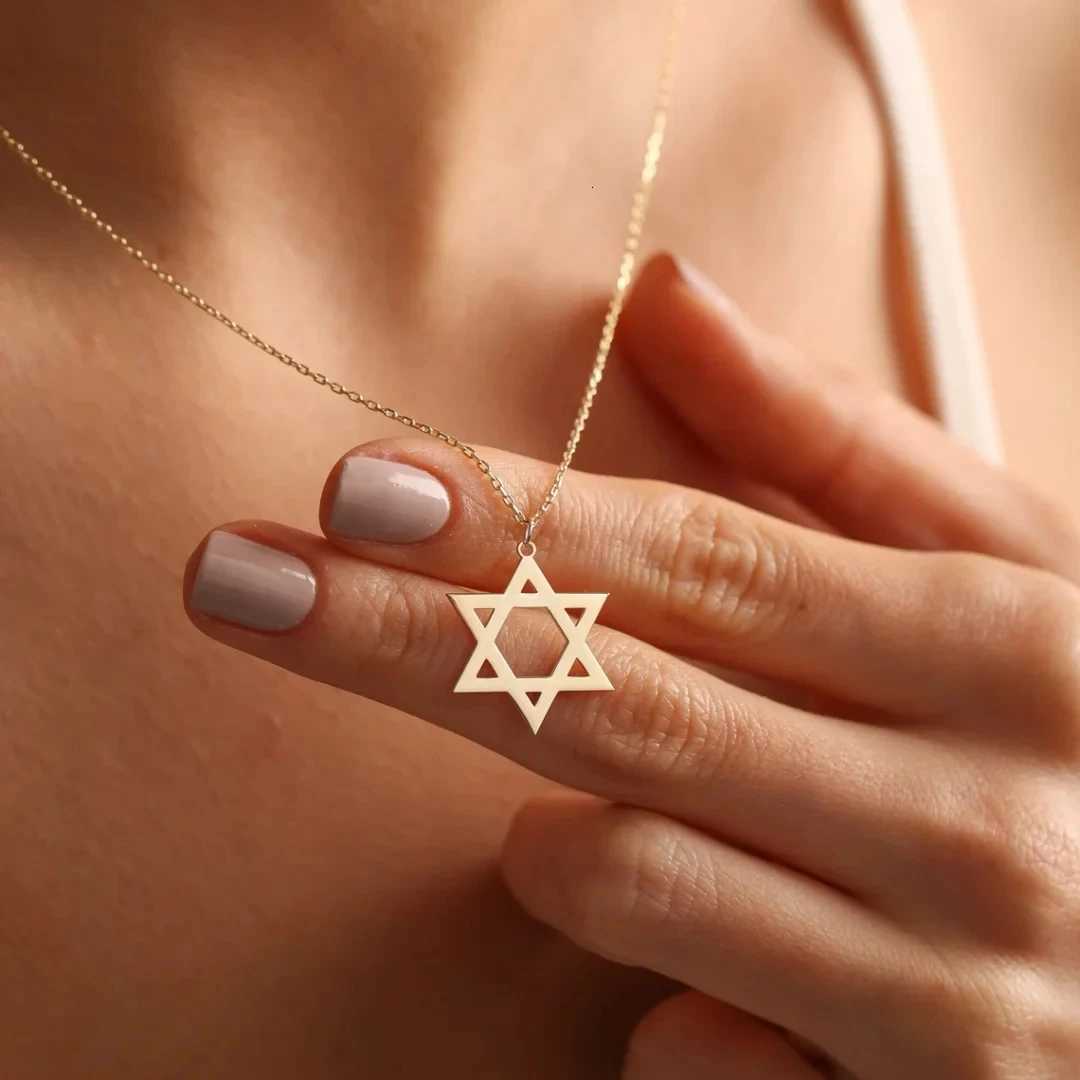 Steel Star Of David Pendants Necklaces For Wen Je Hexag Amut Necklace Stainss Steel Talisman Jewelry W250718
