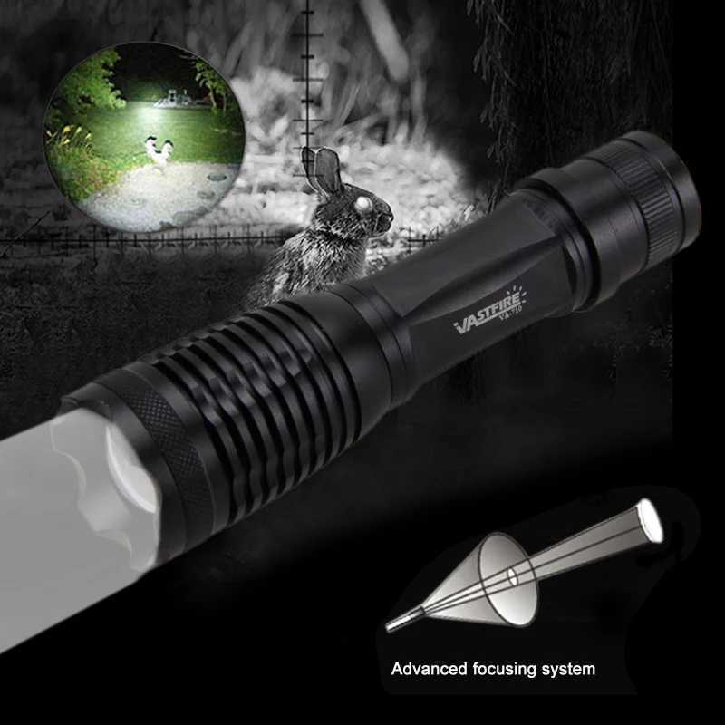 Hunting Flashlight C8s Zoomab White/Red/Green Light Tactical Flashlight D Weapon Gun Light Flashlight 18650 USB Cam LampXJ250718