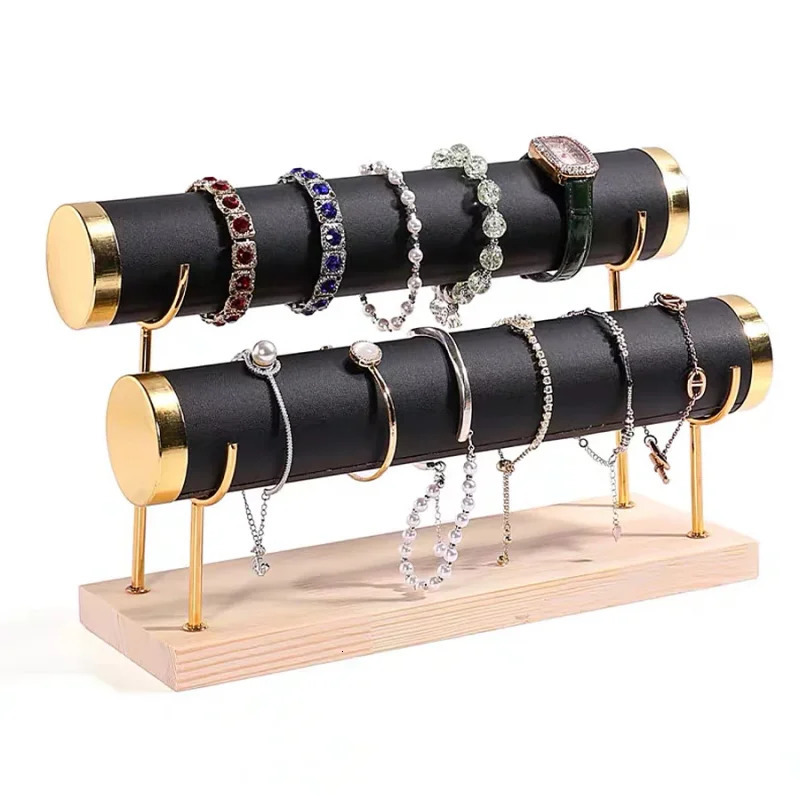 Detachable Bracelet Holder Jewelry Storage Stand with Wooden Tray Jewelry Holder for Jewelry Display 250717