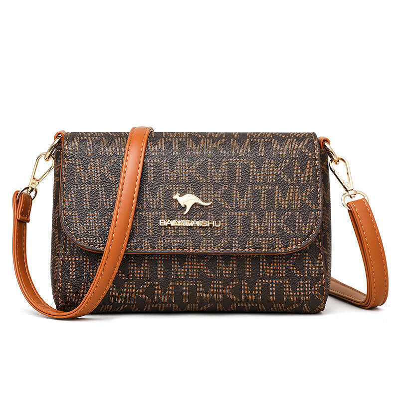 womens 2023 new fashion printed shoulder handbag small square versatile highquality texture crossbody bag trendy