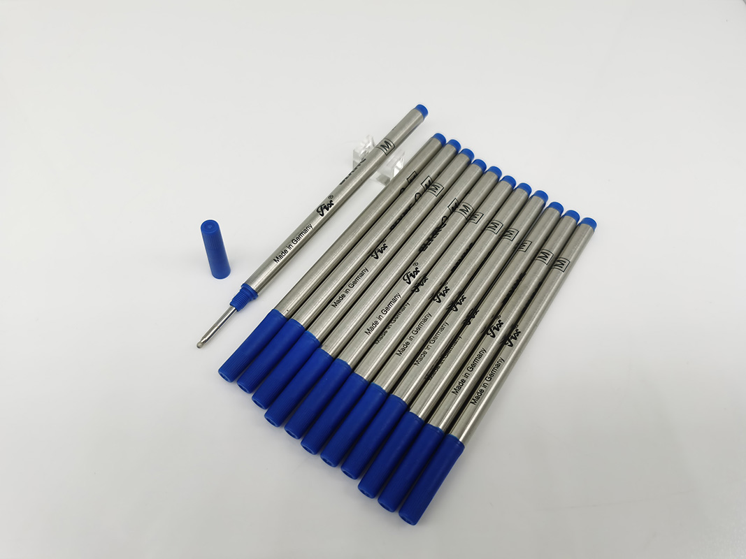 A Lot of 12 Pcs Rollerball Pen Black/Blue 710 Refills Medium Point can mixed collocation with lid