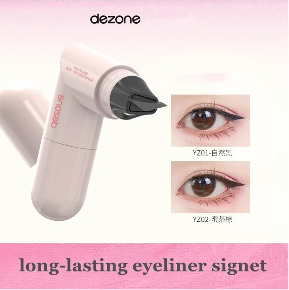 DEZONE eyeliner Stamp Integrated Eyeliner Stamp Precise Outline signet long-lasting eyeliner liquid pen Makeup Cosmetics 250716