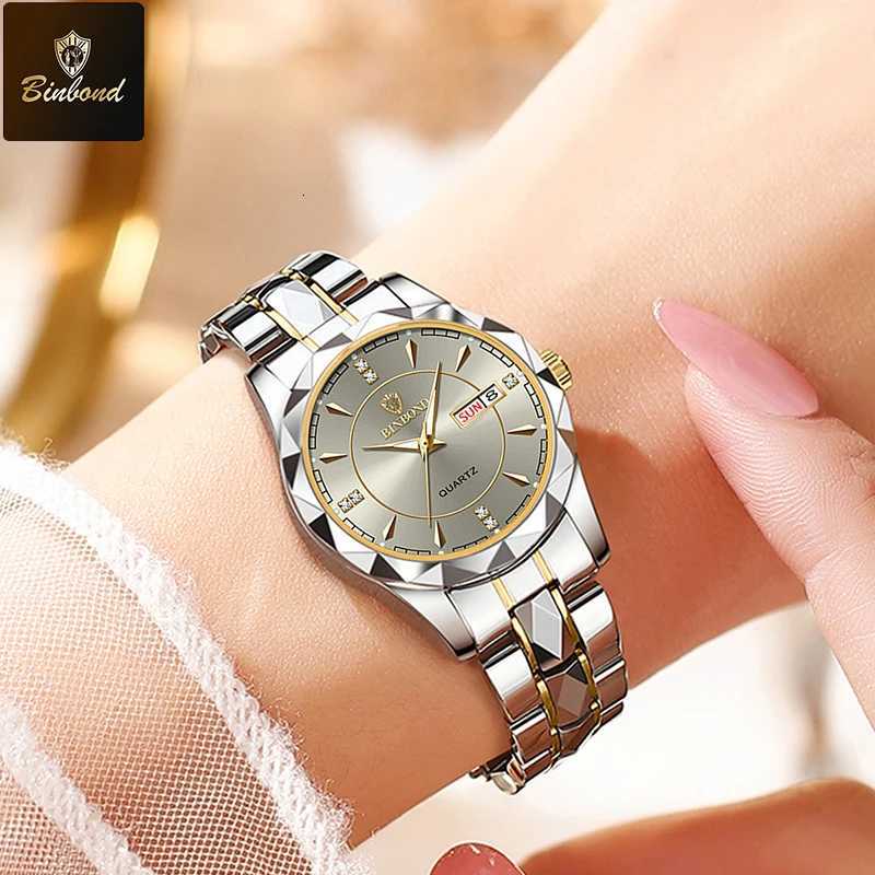 100% Women Watches Luxury Fashion Watch Waterproof Luminous Date Stainless Quartz Ladies Wristwatch Girlfriend Lovers Gift W250718